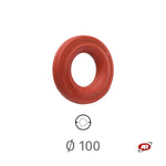 Load image into Gallery viewer, ANTI-HEAT rubber rings | Red | THERMAL RESISTANCE up to -20 / +250°C | Diameter 100 mm | 100/30-50 | ANTICAL100 
