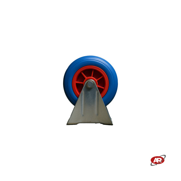 Ruota imperforabili 200x50 | Blu o nera | FOAM | SUPPORTO standard FISSA | Carrelli carretti rimorchio | Per trasporto | PORTATA 80 Kg | Antiforatura FFP1409-60.1F/FFP1409-60AZ.1F