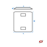 Rubber ramps for lifts | FOR TWO-POST LIFTS | For lowered cars | GARAGE | WORKSHOP | RAMPA40-500