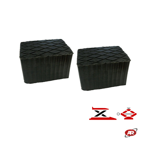 Set of 2 pcs | Marketplace | Amazon and eBay | SERIES B | Universal Rubber Support Pads for Scissor Lifts