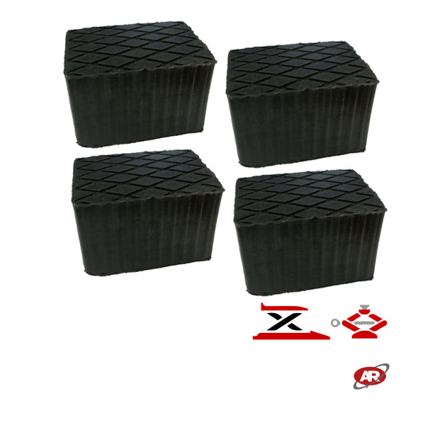 Set da 4pz | Marketplace | Amazon ed eBay | SERIE B | Tamponi appoggio in gomma UNIVERSALI per ponti sollevatori a forbice