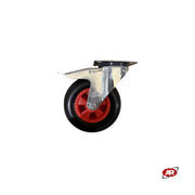 Ruota imperforabili 200x50 | Blu o nera | FOAM | SUPPORTO standard GIREVOLE con FRENO | Carrelli carretti rimorchio | Per trasporto | PORTATA 80 Kg | Antiforatura FFP1409-60.3B/FFP1409-60AZ.3B