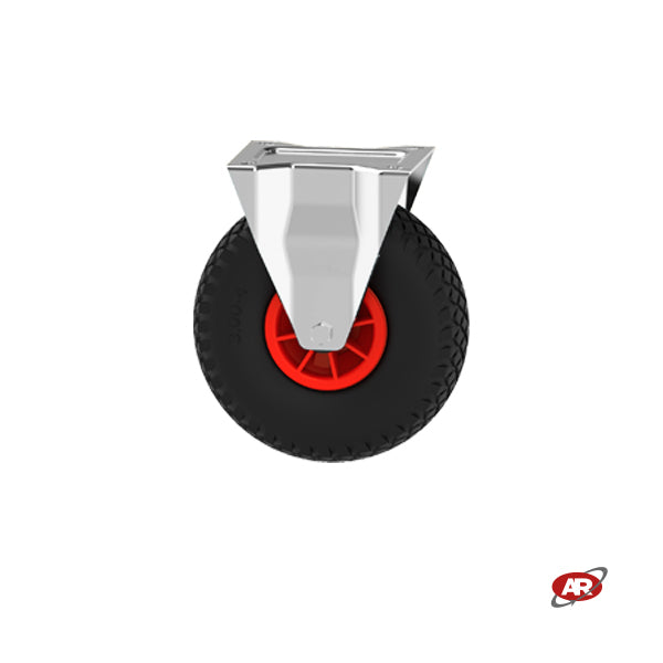 Ruote ANTIFORATURA | FFP1105 | Foam | SUPPORTO a Piastra | Nucleo in plastica | 10“x3.00-4 | 260 x 73 |  Per CARRELLI e alloggi NAUTICI | Porta barca e motori | Trasporto imbarcazioni | Portata 80 Kg