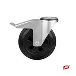 Charger l&#39;image dans la visionneuse de galerie, Roues avec noyau en polypropylène | ANNEAU EN CAOUTCHOUC RECYCLÉ | Trou de douille | avec SOUTIEN | TOURNANT
