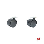 Load image into Gallery viewer, Twin wheels in polyamide TNYFO | Nylon (PA) | Diameter 40 or 50 mm | SUPPORT | PLATE
