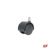 Ruote gemellate in poliammide TNYFO | Nylon (PA) | Diametro 40 o 50 mm | SUPPORTO | ROTANTE con codolo filettato