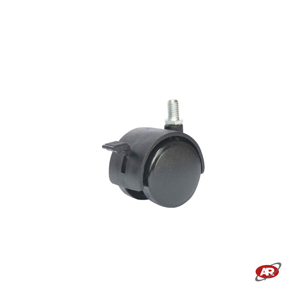 Ruote gemellate in poliammide TNYFO | Nylon (PA) | Diametro 40 o 50 mm | SUPPORTO | ROTANTE con codolo filettato