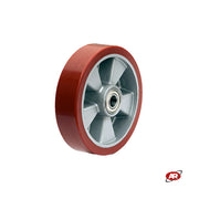 Ruote con nucleo in ALLUMINIO e rivestimento in POLIURETANO | CARICHI ELEVATI | Diametro da 100 a 200 mm | Cuscinetti a sfera