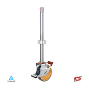 Ruote per ponteggi in POLIURETANO e POLIAMMIDE | NYPU3VA | Diametro da 125 a 200 | SUPPORTO | ROTANTE con stelo filettato in alluminio