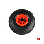Carica l&#39;immagine nel visualizzatore Galleria, Ruote pneumatica PER CARRELLI in nucleo in plastica | 10“x3.00-4 | 260 x 85 | Foro a BOCCOLA o Gabbia a RULLINI di 20 mm | PR1805
