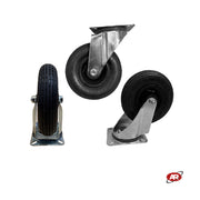 Ruota 200x50 PNEUMATICA con SUPPORTO standard GIREVOLE | Carrelli carretti rimorchio | Per trasporto | PORTATA 75 Kg | PR1409.2G