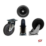 Carica l&#39;immagine nel visualizzatore Galleria, Ruota 200x50 PNEUMATICA con SUPPORTO standard GIREVOLE | Carrelli carretti rimorchio | Per trasporto | PORTATA 75 Kg | PR1409.2G
