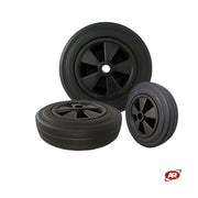 Polypropylene core wheels | RECYCLED RUBBER RING | Diameter from 125 to 200 mm | Bushing bore or Roller cage
