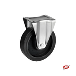 Load image into Gallery viewer, Elastic rubber wheels | BLACK | NUCLEAR CAST IRON | HIGH LOAD | SUPPORT | PLATE
