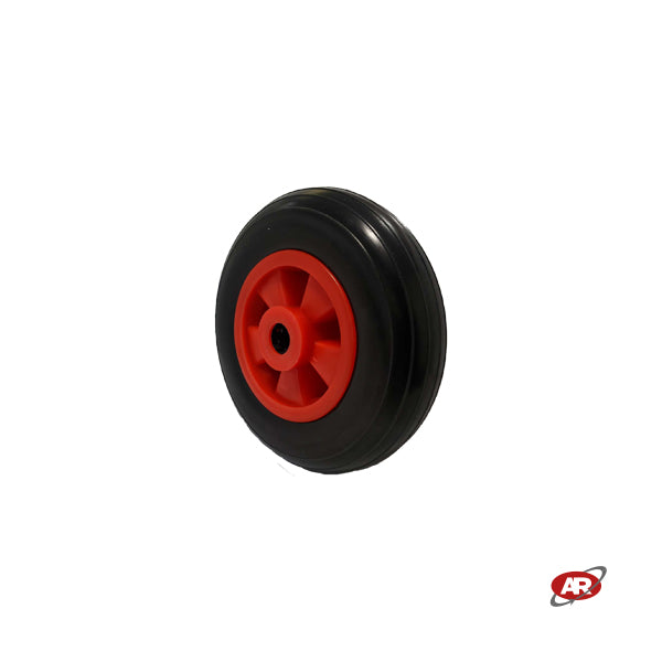 Roue increvable POUR CHARIOTS en noyau PLASTIQUE | 200-50 | Noir ou bleu | Trou de cage à rouleaux