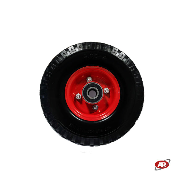 Ruota antiforatura PER CARRELLI in nucleo in LAMIERA | FFP1107-8 | 10“x3.00-4 | 260x73 | Battistrada C | Foro a Cuscinetti di 20 mm