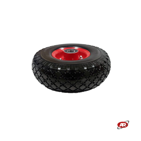 Ruota antiforatura PER CARRELLI in nucleo in LAMIERA | FFP1107-8 | 10“x3.00-4 | 260x73 | Battistrada C | Foro a Cuscinetti di 20 mm