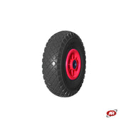 Ruota antiforatura PER CARRELLI in nucleo in PLASTICA | 10“x3.00-4 | 260x73 | Foro a gabbia di rullini