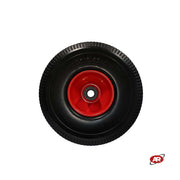 Ruota antiforatura PER CARRELLI in nucleo in LAMIERA | FFP1503RE | 10“x4.10/3.50-4 | 260x85 | Battistrada E | Foro a rullini di Ø 20 mm