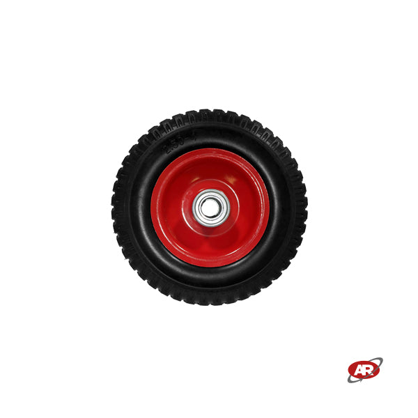 Ruota antiforatura PER CARRELLI in nucleo in LAMIERA | FFP1501 | 8“x2.50-4 | 220x65 | Battistrada B | Foro a Cuscinetti di 20 mm