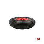 Charger l&#39;image dans la visionneuse de galerie, Roue pneumatique POUR BROUETTE avec noyau en plastique | 13“x4.00-6 | 330 x 100 | Trou de douille
