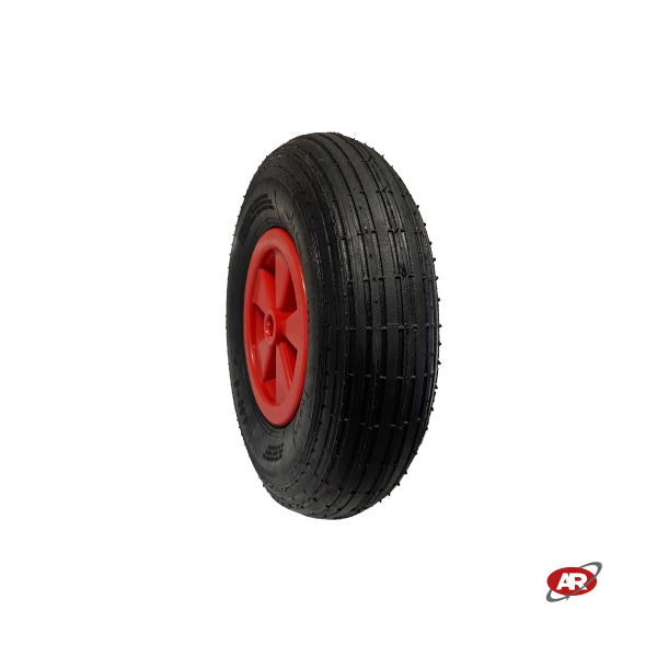 Roue pneumatique POUR BROUETTE avec noyau en plastique | 13“x4.00-6 | 330 x 100 | Trou de douille