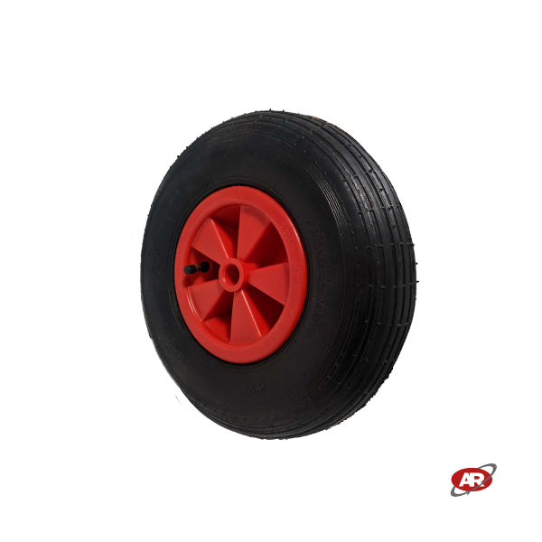 Roue pneumatique POUR BROUETTE avec noyau en plastique | 13“x4.00-6 | 330 x 100 | Trou de douille