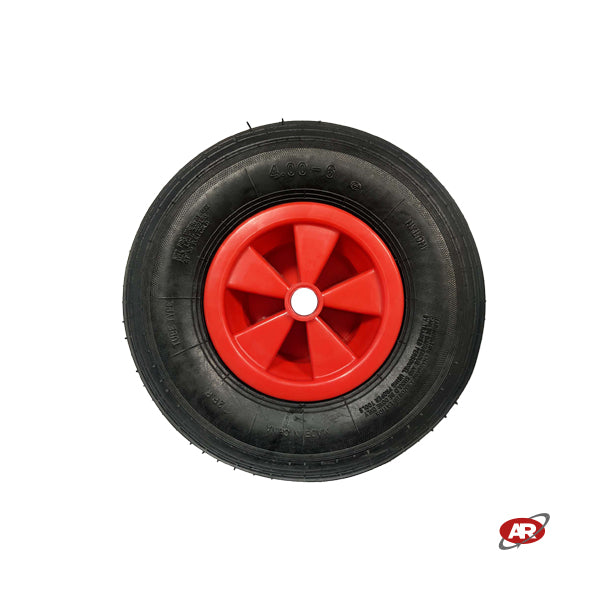 Roue pneumatique POUR BROUETTE avec noyau en plastique | 13“x4.00-6 | 330 x 100 | Trou de douille
