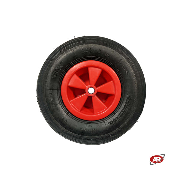 Roue pneumatique POUR BROUETTE avec noyau en plastique | 13“x4.00-6 | 330 x 100 | Trou de douille