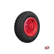 Ruota pneumatica PER CARRIOLE in nucleo in plastica | Battistrada DC | 14“x3.50-8 | 360 x 85 | Foro a boccola o gabbia a rullini di 25 mm