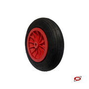 Ruota pneumatica PER CARRIOLE e Carrelli NAUTICI | Nucleo in plastica | Battistrada A | 14“x3.50-8 | 360 x 85 | Foro a boccola o gabbia a rullini di 25 mm