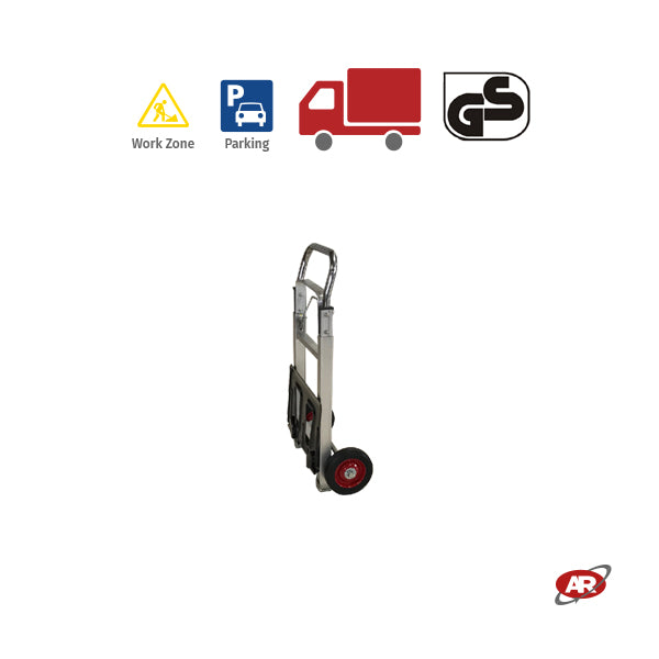Carrello a due ruote con telaio in ALLUMINIO | Carrello portapacchi | CARRELLO DA TRASPORTO | CARRELLO A MANO | Portata 100 Kg | 211 F