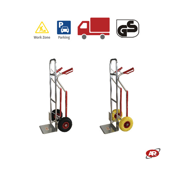 Carrelli a due ruote con telaio in ALLUMINIO | Carrello portapacchi | CARRELLO DA TRASPORTO | CARRELLO A MANO | Portata 150 o 180 Kg