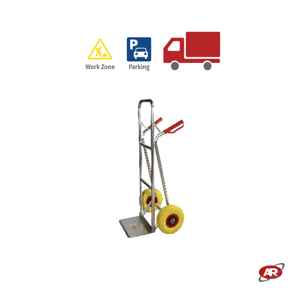 Carrelli a due ruote con telaio in ALLUMINIO | Carrello portapacchi | CARRELLO DA TRASPORTO | CARRELLO A MANO | Portata 150 o 200 Kg
