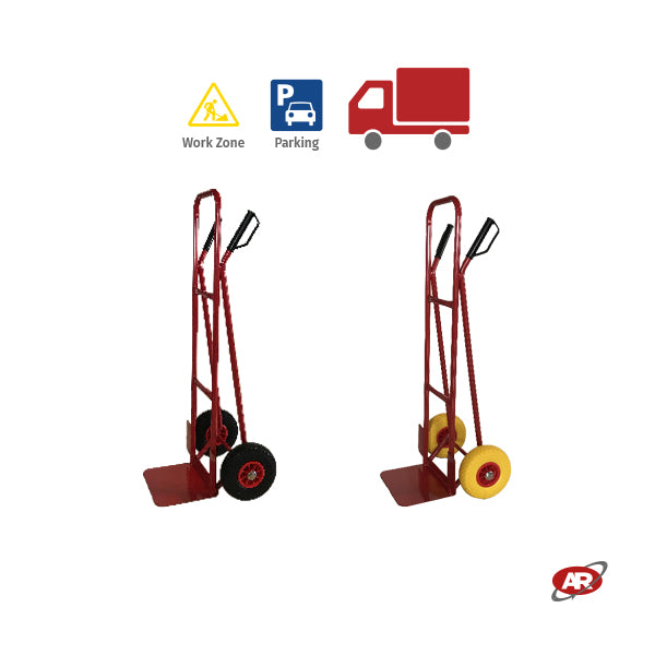 Carrelli a due ruote con telaio in FERRO | Carrello portapacchi | CARRELLO DA TRASPORTO | CARRELLO A MANO | Portata 150 o 200 Kg