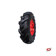 Ruota pneumatica per il garden in nucleo in LAMIERA VERNICIATA | Battistrada TR | Tractor MOTRICE | 16“x4.00-8 | 400 x 100 | Foro boccola di 12 mm | PR3002-TR2