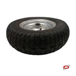 Load image into Gallery viewer, Pneumatic wheel for garden with core in SHEET METAL | Tread GR | 16“x6.50-8 | 405 x 125 | Bushing hole 25 mm | PR3008
