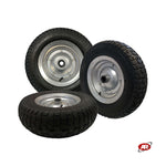 Load image into Gallery viewer, Pneumatic wheel for garden with core in SHEET METAL | Tread GR | 16“x6.50-8 | 405 x 125 | Bushing hole 25 mm | PR3008
