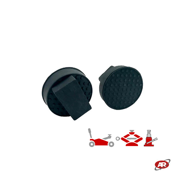 Patins en caoutchouc pour crics roulants | PLAQUE PLATE (Ø &gt;66 mm) | CARACTÉRISTIQUES : BMW, MINI, OPEL | Coussin de support de véhicule | Outil de levage | Antidérapant | J65P-F