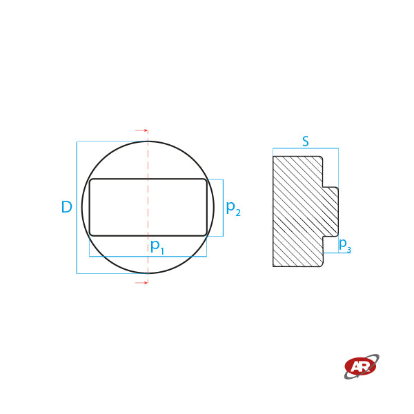 Patins en caoutchouc pour crics roulants | PLAQUE PLATE (Ø &gt;66 mm) | CARACTÉRISTIQUES : BMW, MINI, OPEL | Coussin de support de véhicule | Outil de levage | Antidérapant | J65P-F