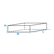 Tamponi appoggio in GOMMA PIENA | CON RINFORZO IN METALLO | per ponti sollevatori a forbice | TAM365 | 365x100x40