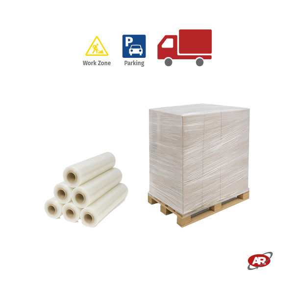 Manual stretch film TRANSPARENT | POLYETHYLENE | Heat shrinkable | Packaging | Logistics film | Industry | Craftsmen