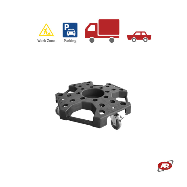 Carrelli multiuso per officine e gommisti | Carrello porta pneumatici | CARRELLO DA TRASPORTO | CARRELLO A MANO | Portata 136 Kg | H4TD136