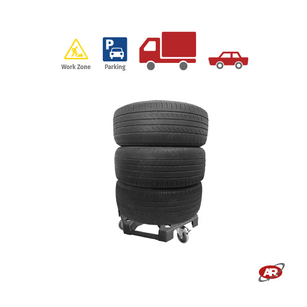 Carrelli multiuso per officine e gommisti | Carrello porta pneumatici | CARRELLO DA TRASPORTO | CARRELLO A MANO | Portata 136 Kg | H4TD136