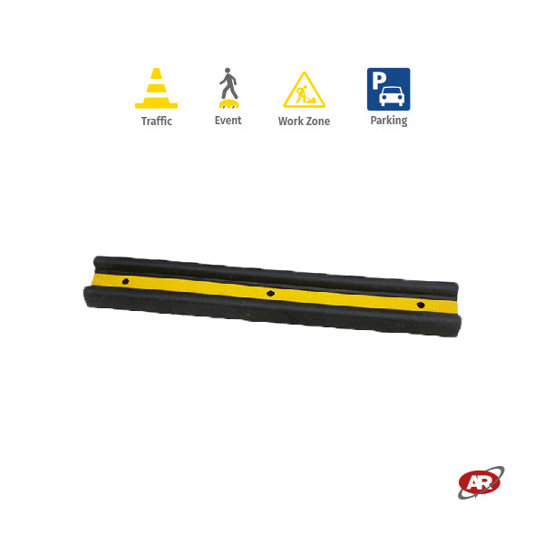 Tamponi paraurti in gomma | PARASPIGOLI E PARAURTI | Parcheggi | Magazzini | Garage | Protezione interni ed esterni | DH-WP-4