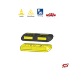 Load image into Gallery viewer, Black and Yellow Rubber Wheel Stoppers | DELIMITERS | Vehicle Block | Rest Areas | GARAGES | PARKING | 100x24x8 cm | DH-PB-8
