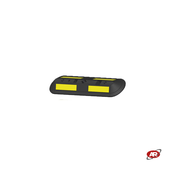 Black and Yellow Rubber Wheel Stoppers | DELIMITERS | Vehicle Block | Rest Areas | GARAGES | PARKING | 100x24x8 cm | DH-PB-8