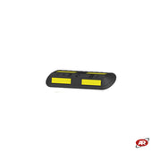 Cordoli fermaruote in gomma Nero e Giallo | DELIMITATORI | Blocco veicoli | Aree di sosta | GARAGE | PARCHEGGI | 100x24x8 cm | DH-PB-8