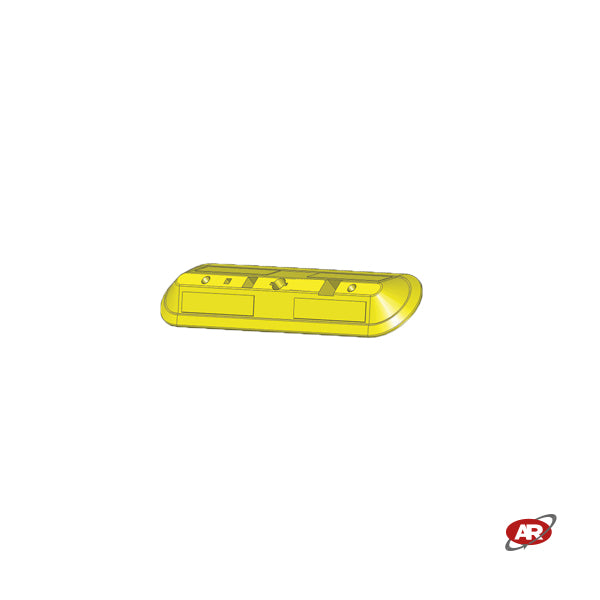 Black and Yellow Rubber Wheel Stoppers | DELIMITERS | Vehicle Block | Rest Areas | GARAGES | PARKING | 100x24x8 cm | DH-PB-8