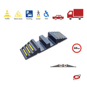 Rampe passacavi | 2 CANALINE | CARRABILI | Protezione cavi | Manifestazioni | Eventi | Cantieri stradali | 20 o 40 Ton | DH-CPO